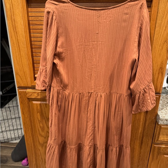 Universal Thread Rust V-Neck Tunic Top - Picture 2 of 4